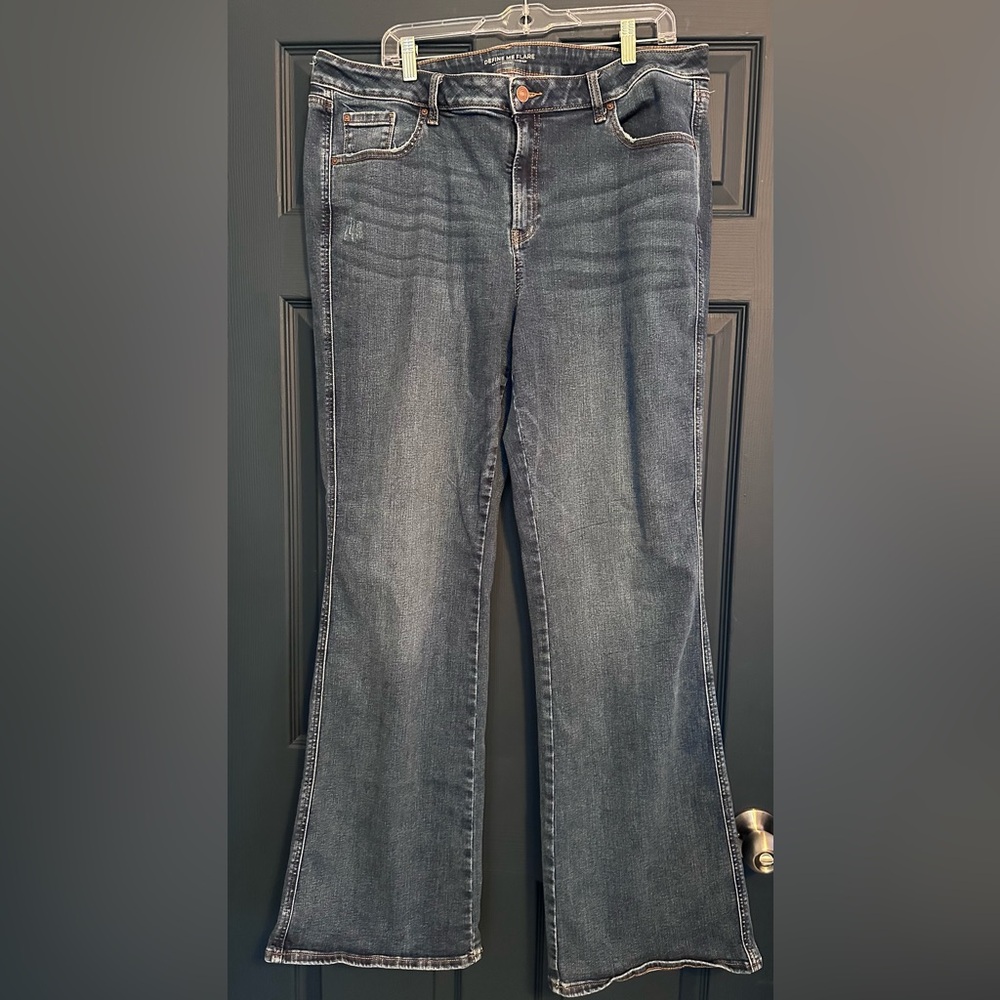 Chico's Blue Flare Jeans Size 18 Tall (3.5T)